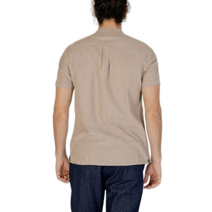 Hamaki-Ho Beige Linen Shortsleeve