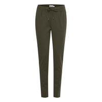 ICHI Green Polyester Pant