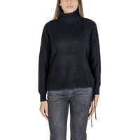 Sandro Ferrone Black Viscose Turtleneck