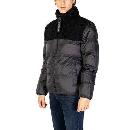 Calvin Klein Jeans Black Recycled Polyester Jackets & Coat
