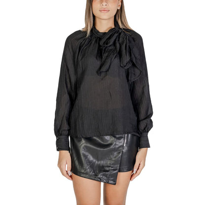 Jacqueline De Yong Black Polyester Blouse