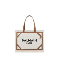Balmain Beige Cotton Shoulder Bag