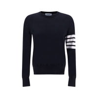 Thom Browne Blue Fleece Wool Sweatshirt