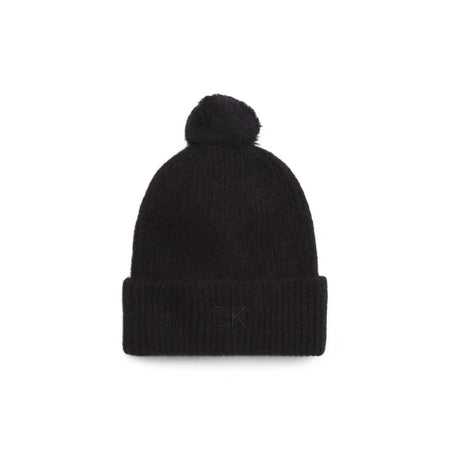 Calvin Klein Black Alpaca Leather Caps Baseball Hat