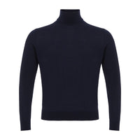 Colombo Blue Cashmere Turtleneck