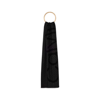 Calvin Klein Black Marabou Scarf