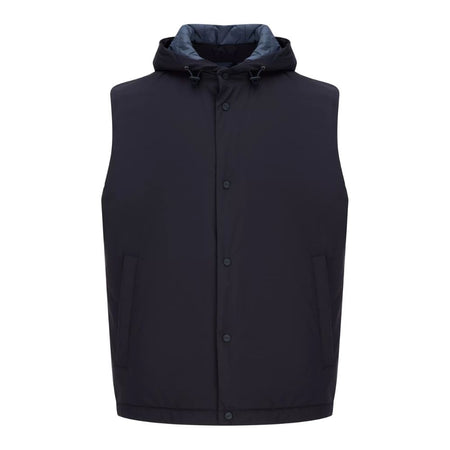 Herno Blue Nylon Vest