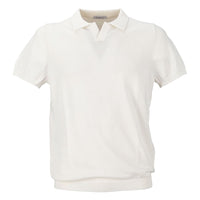 People Of Shibuya White Cotton Polo Shirt