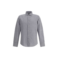 Deperlu Blue Cotton Pattern Shirt