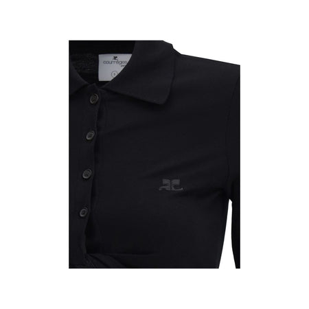 Courrèges Polo with twisted detail