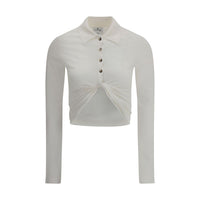Courrèges Polo with twisted detail