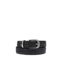 Brunello Cucinelli Black Calf Leather Bos Taurus Regular Belt