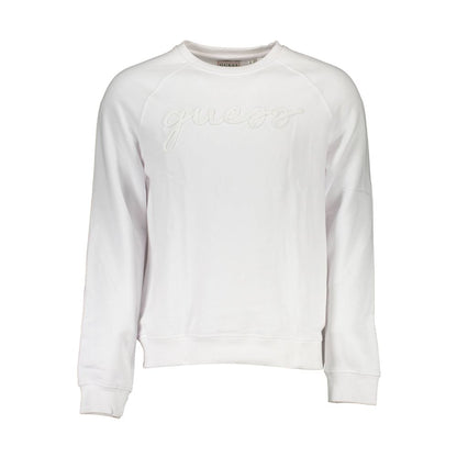 Guess Jeans White Cotton Unisex Sweatshirt