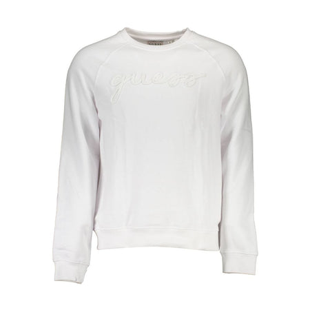 Guess Jeans White Cotton Unisex Sweatshirt