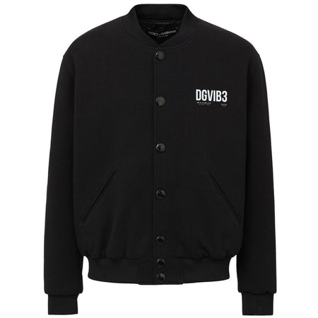 Dolce & Gabbana Black Viscose Jackets & Coat