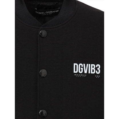 Dolce & Gabbana Black Viscose Jackets & Coat