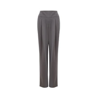 Lardini Chic Gray Wool Trousers for Sophisticated Style