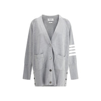 Thom Browne Gray Cotton Cardigan