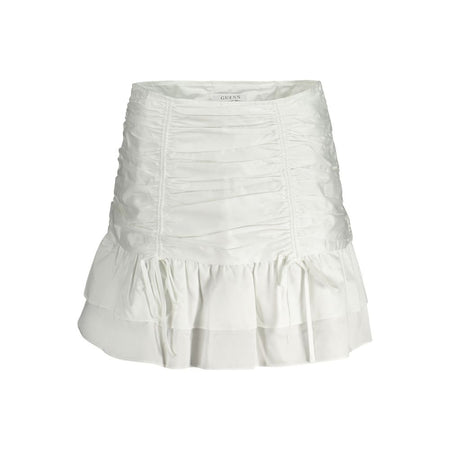 Guess Jeans White Cotton Women Skirt
