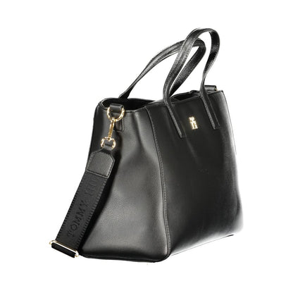 Tommy Hilfiger Black Polyester Women Handbag