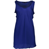 Silvian Heach Blue Polyester Women T-Shirt