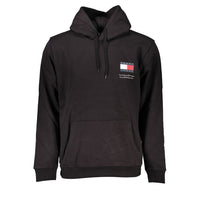 Tommy Hilfiger Black Cotton Men's Sweater Hoodie
