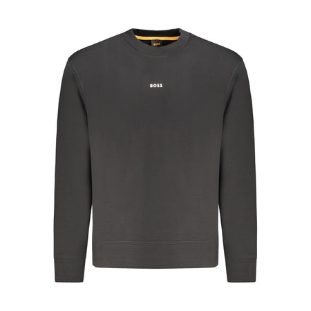 Hugo Boss Black Cotton Men Sweater