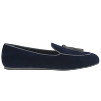 Charles Philip Blue Velvet Loafer