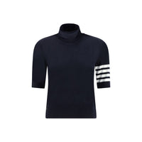 Thom Browne Blue Polyamide Turtleneck