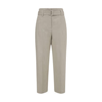 Brunello Cucinelli Cream Cotton Casual Pants