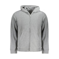 Calvin Klein Gray Recycled Polyester Men Hoodie