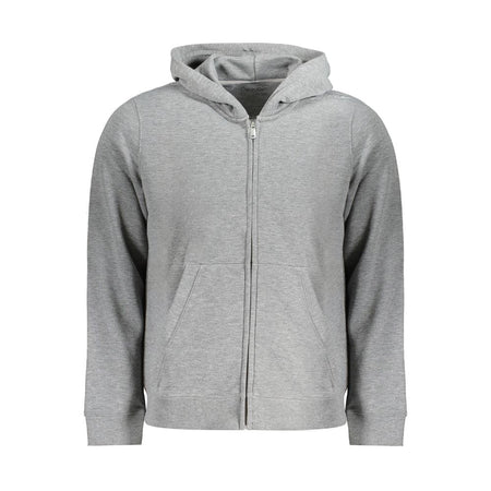 Calvin Klein Gray Recycled Polyester Men Hoodie