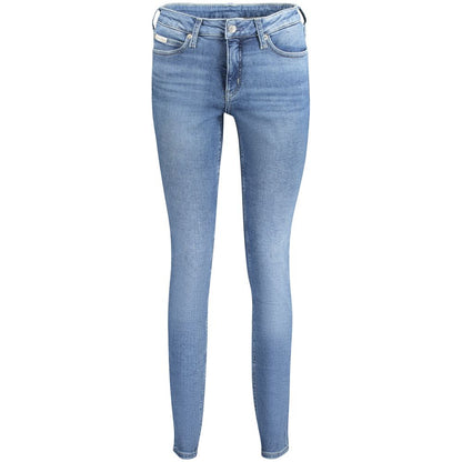 Calvin Klein Blue Cotton Women Jeans
