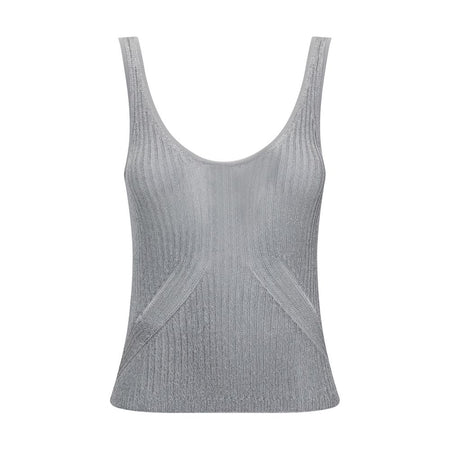 PINKO Metallic Knit Top