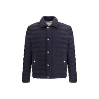 Brunello Cucinelli Blue Polyester Coat