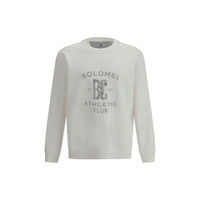 Brunello Cucinelli White Cotton Sweatshirt