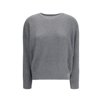 Brunello Cucinelli Gray Cotton Sweatshirt