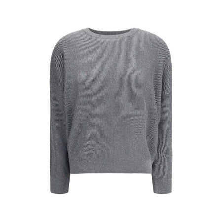 Brunello Cucinelli Gray Cotton Sweatshirt
