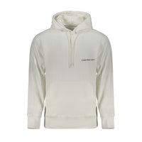 Calvin Klein White Cotton Men Sweater with Hood