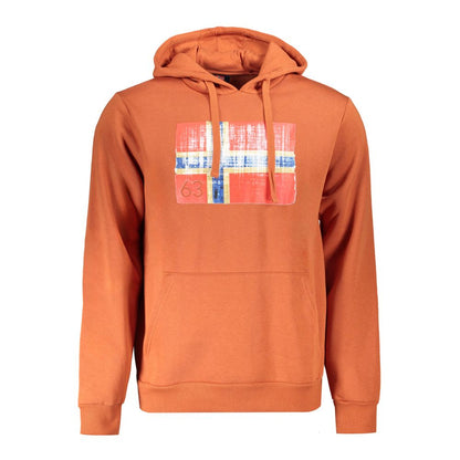Norway 1963 Brown Cotton Men Sweater Hoodie