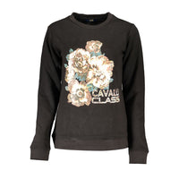 Cavalli Class Black Cotton Women Sweater