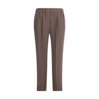 Brunello Cucinelli Gray Acetate Casual Pants