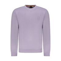 Hugo Boss Purple Cotton Men Sweater