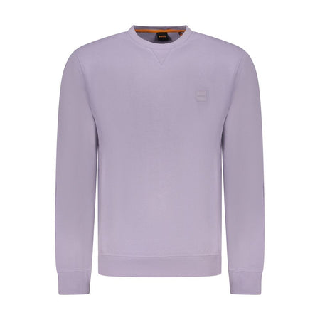 Hugo Boss Purple Cotton Men Sweater