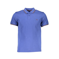 Harmont & Blaine Blue Cotton Polo Shirt