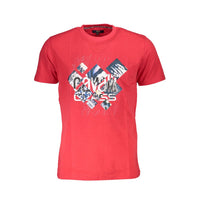 Cavalli Class Red Cotton Men T-Shirt