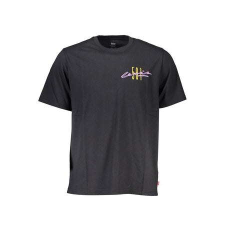 Levi's Black Cotton Men T-Shirt