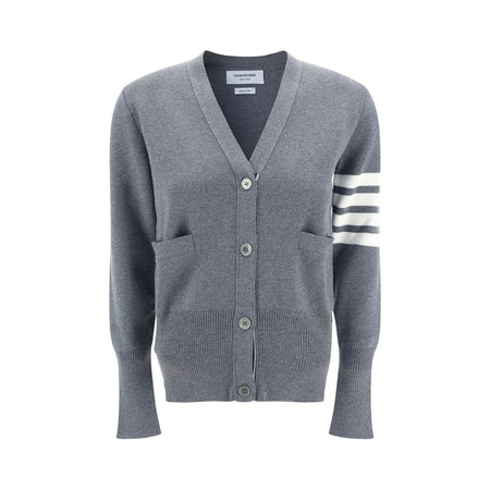Thom Browne Gray Fleece Wool Cardigan