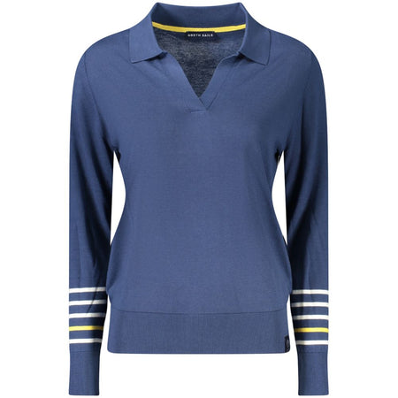 North Sails Blue Cotton Women Sweater