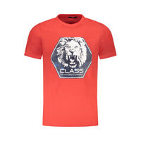 Cavalli Class Red Cotton Men T-Shirt